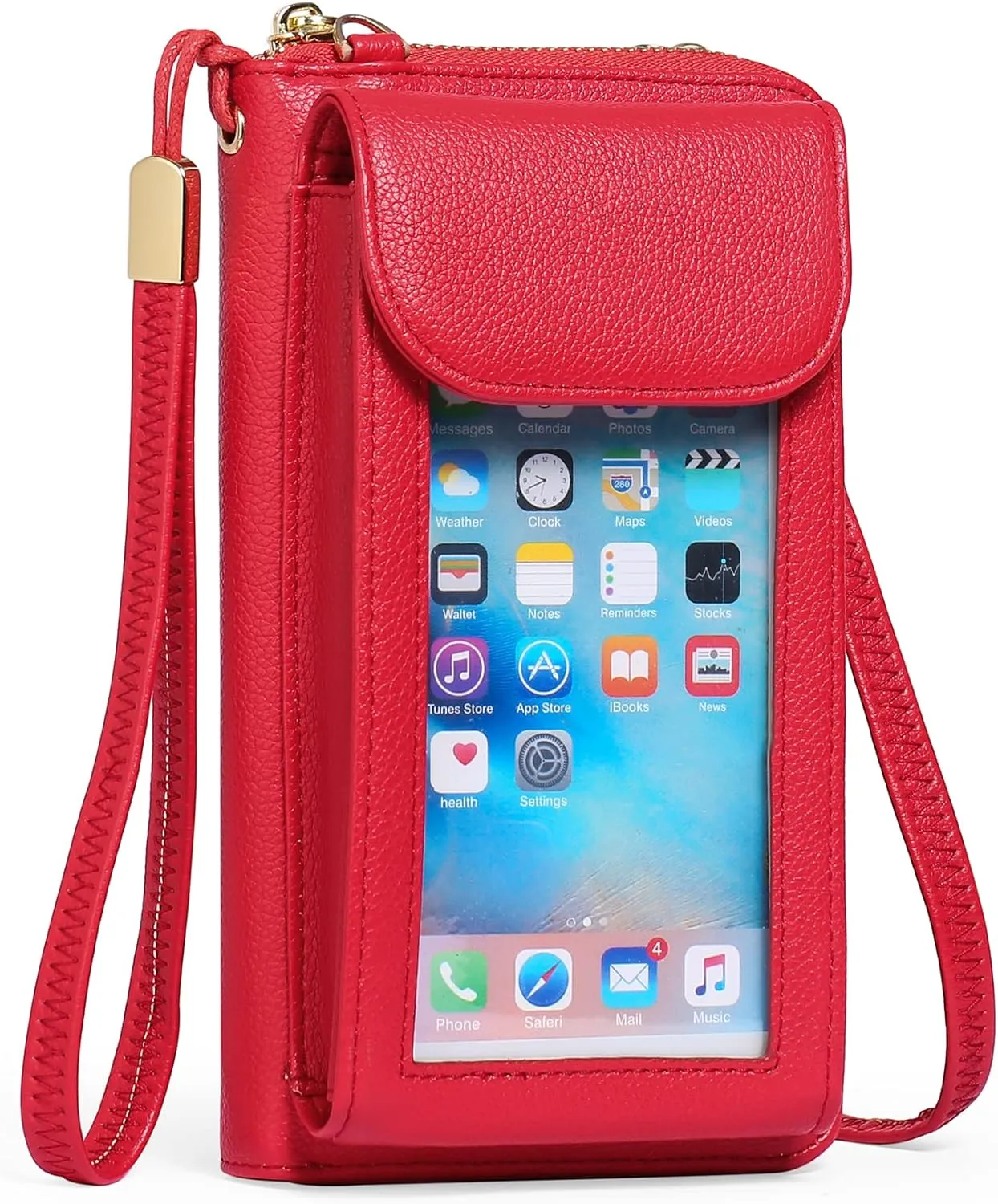 FALAN MULE Small Cell Phone Crossbody Bag Purse for Women, PU Leather Wallet Purse…
