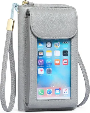 FALAN MULE Small Cell Phone Crossbody Bag Purse for Women, PU Leather Wallet Purse…