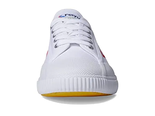 FEIYUE Fe Lo 1920 Low Top Canvas Performance Shoe with Rubber Sole Everyday Fashion Sneaker White