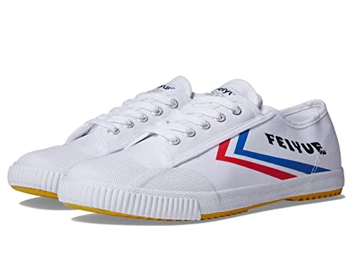 FEIYUE Fe Lo 1920 Low Top Canvas Performance Shoe with Rubber Sole Everyday Fashion Sneaker White