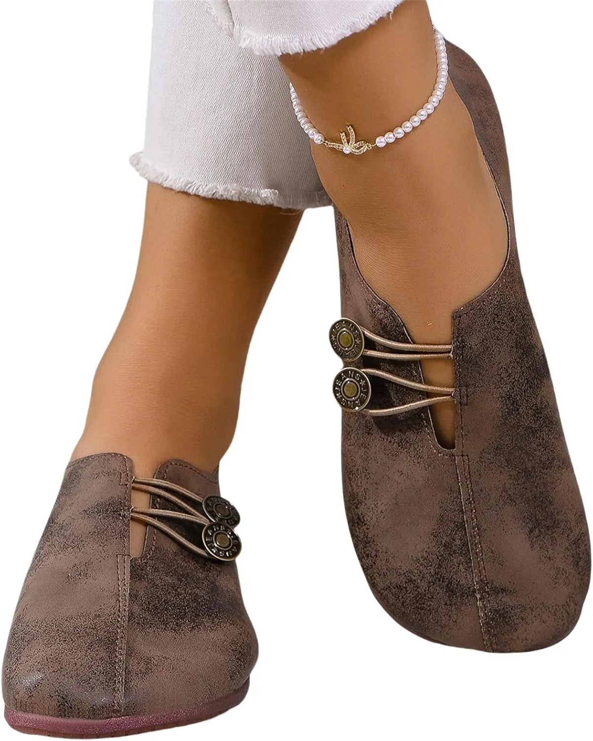 Flats Shoes for Women Casual Wide Toe Suede Clogs Shoe Comfortable Dressy Flats Non Slip Business Work Shoe Elegance Office Shoes Summer Mules House Slip On Slippers