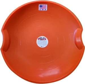 Flexible Flyer Paricon 626 Round Flying Saucer Disc Racer Polyethylene Snow Sled Toboggan, for Ages 4 and Up, 26 Inch Diameter
