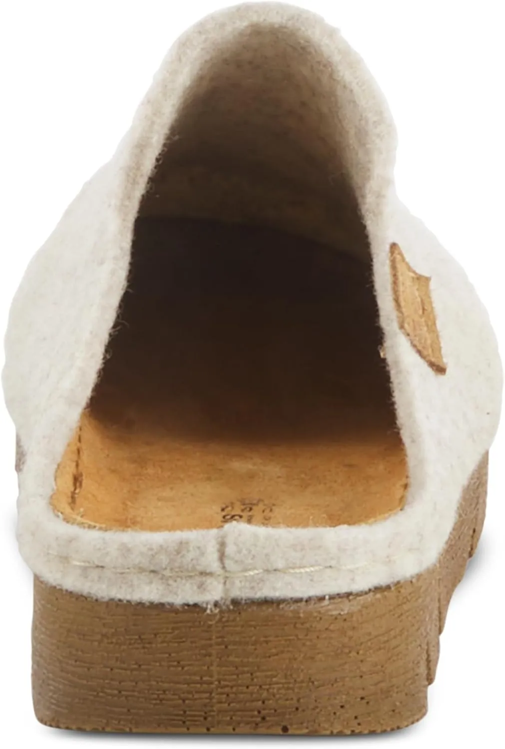 Flexus Spring Step Cloggish Platform Clogs for Women - Wool Felt Round Toe Slippers - Ladies Casual Shoes for Everyday Wear