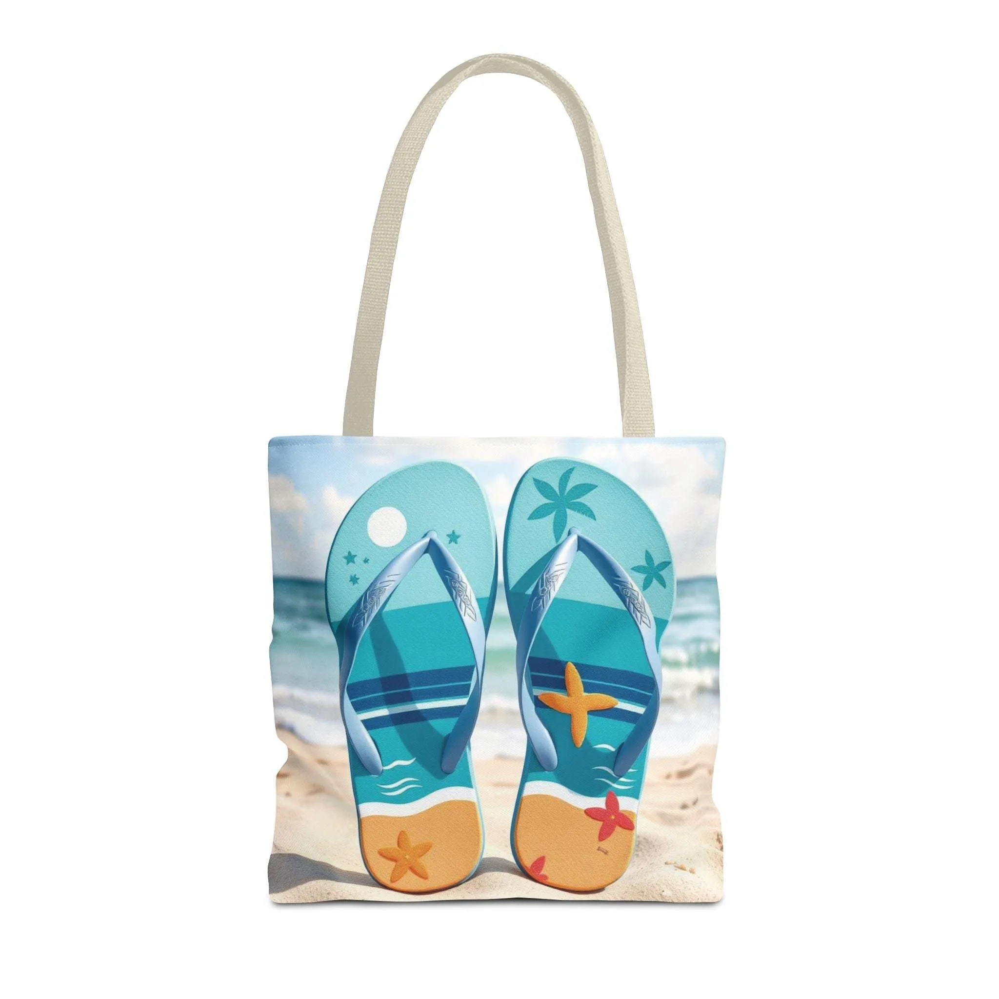 Flip Flop Tote Summer Bag, Vacation Tote, Beach Lover Gift, Eco-Friendly Carryall