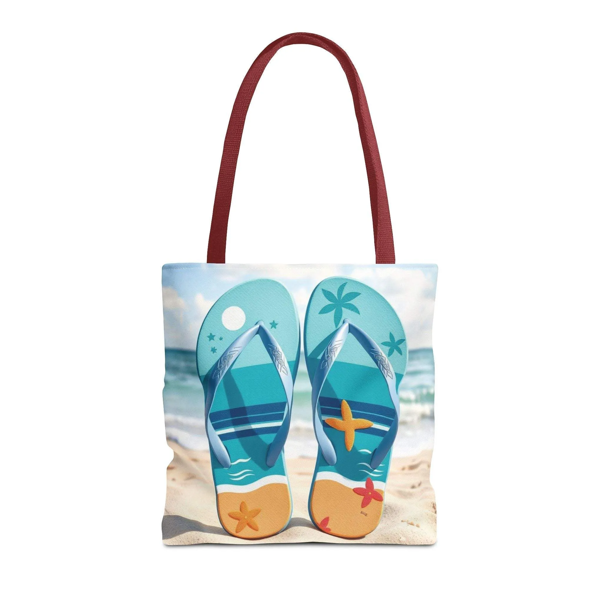 Flip Flop Tote Summer Bag, Vacation Tote, Beach Lover Gift, Eco-Friendly Carryall