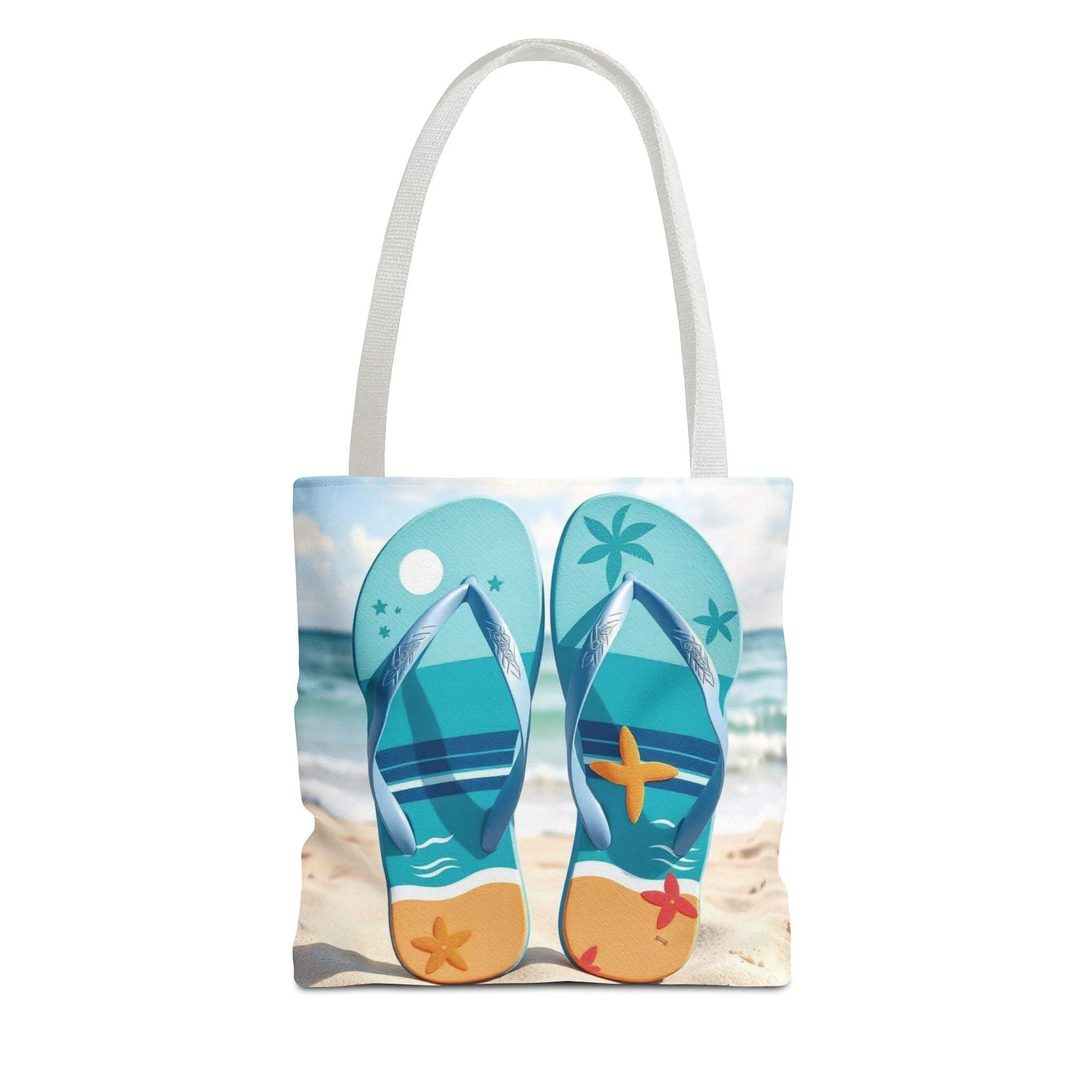 Flip Flop Tote Summer Bag, Vacation Tote, Beach Lover Gift, Eco-Friendly Carryall
