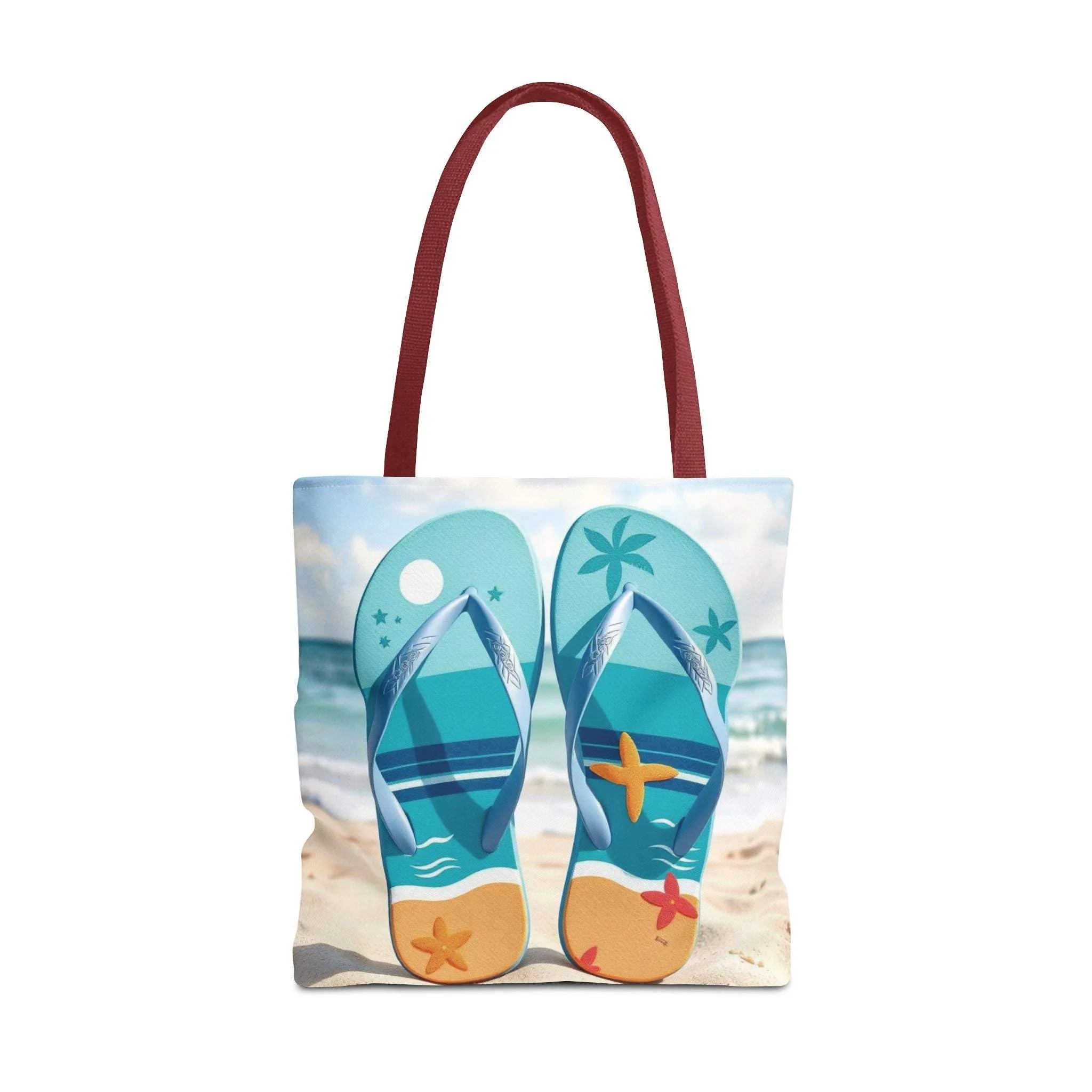 Flip Flop Tote Summer Bag, Vacation Tote, Beach Lover Gift, Eco-Friendly Carryall