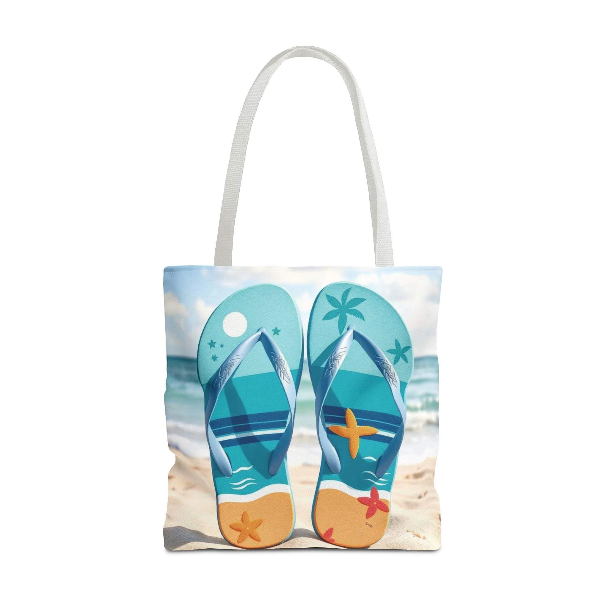 Flip Flop Tote Summer Bag, Vacation Tote, Beach Lover Gift, Eco-Friendly Carryall