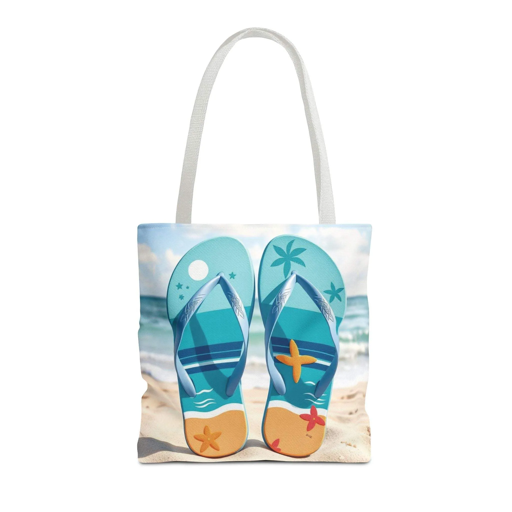 Flip Flop Tote Summer Bag, Vacation Tote, Beach Lover Gift, Eco-Friendly Carryall