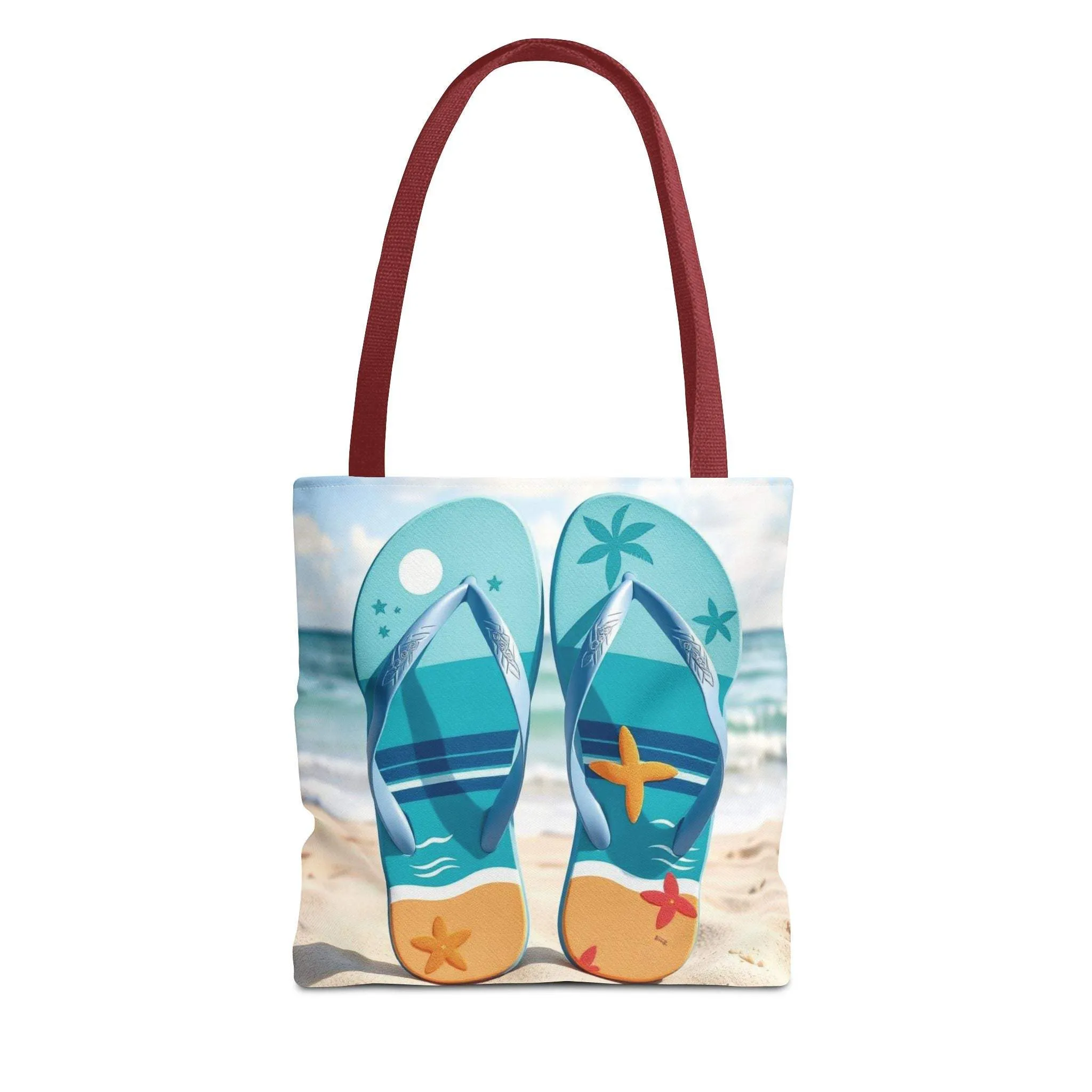 Flip Flop Tote Summer Bag, Vacation Tote, Beach Lover Gift, Eco-Friendly Carryall