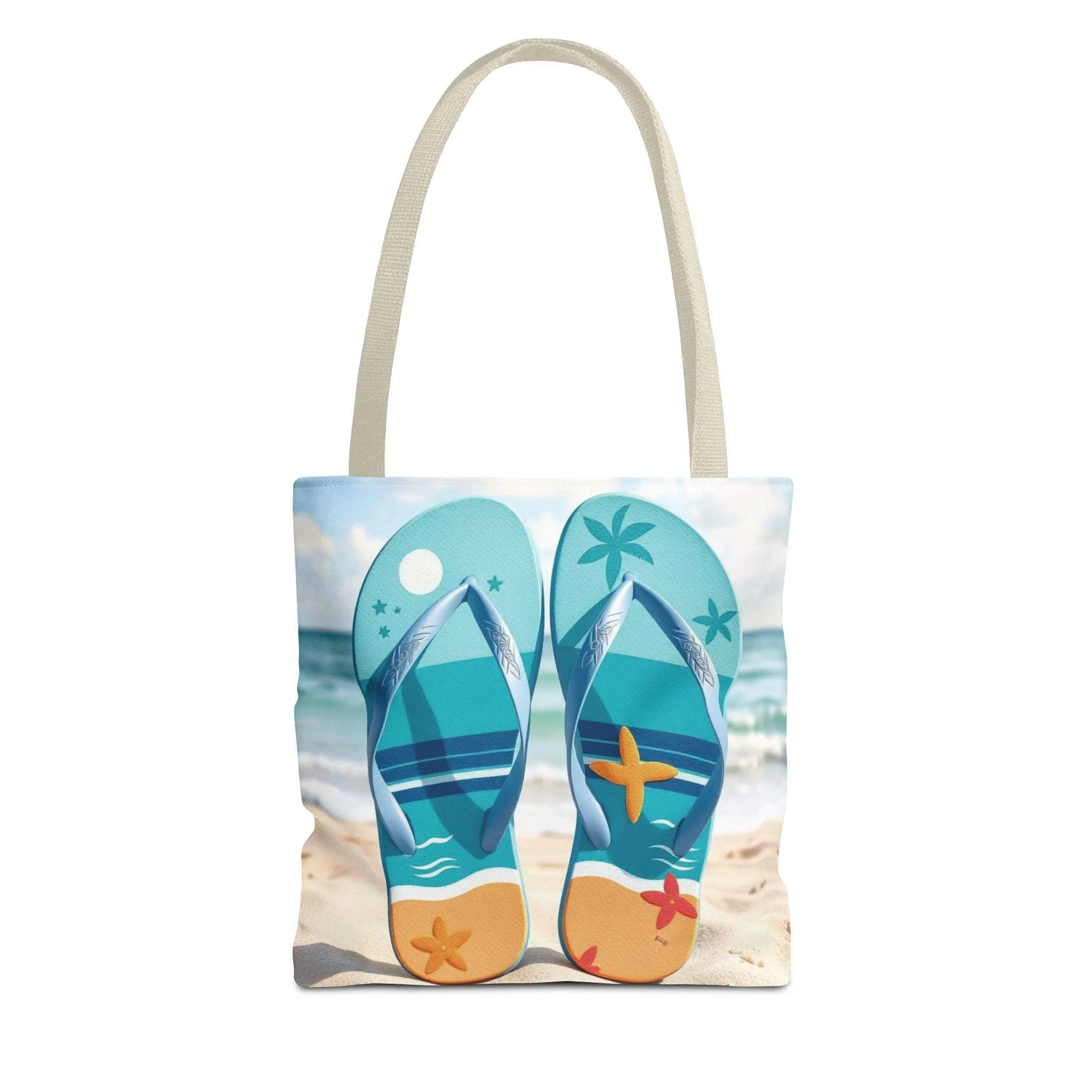 Flip Flop Tote Summer Bag, Vacation Tote, Beach Lover Gift, Eco-Friendly Carryall