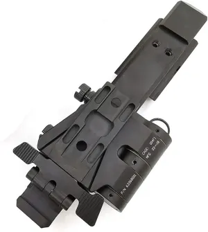 Flip to Side Quick Detach Mount W/ 58inch(16cm) Riser System Side Flip Mount Sets Kit 5/8", for G33 G43 3X Magnifiers Optics and Holographic Red Green Dots Sight Fits 20mm Rail (Right Flip , (Black))