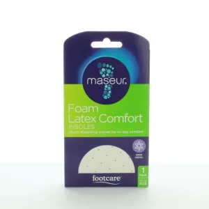 Foam Latex Comfort Insoles - 1 Pair