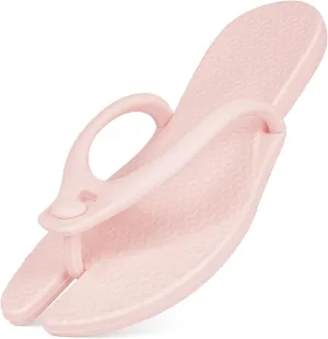 Foldable Flip-Flop Travel Slippers Shower Shoes Slides Summer Camp Sandals Soft Comfy Non-Slip Quick Dry House Bathroom Gym Spa Pool Sandals Beach