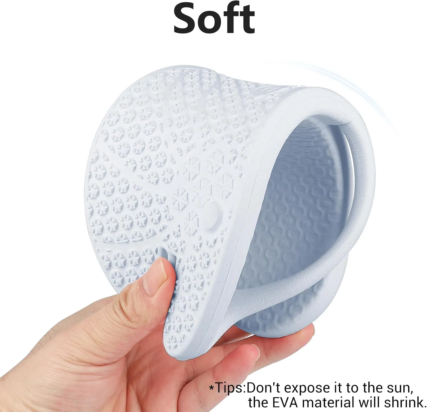 Foldable Flip-Flop Travel Slippers Shower Shoes Slides Summer Camp Sandals Soft Comfy Non-Slip Quick Dry House Bathroom Gym Spa Pool Sandals Beach