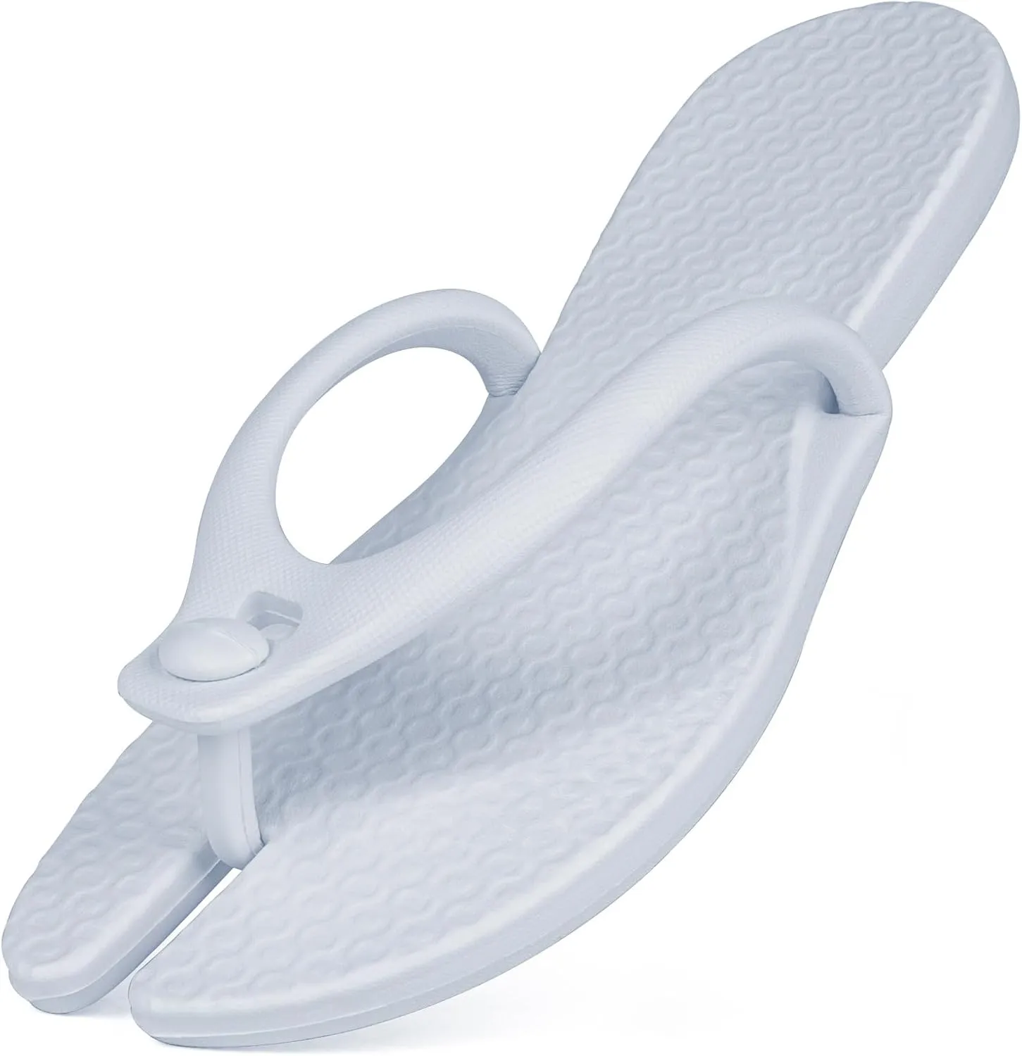 Foldable Flip-Flop Travel Slippers Shower Shoes Slides Summer Camp Sandals Soft Comfy Non-Slip Quick Dry House Bathroom Gym Spa Pool Sandals Beach