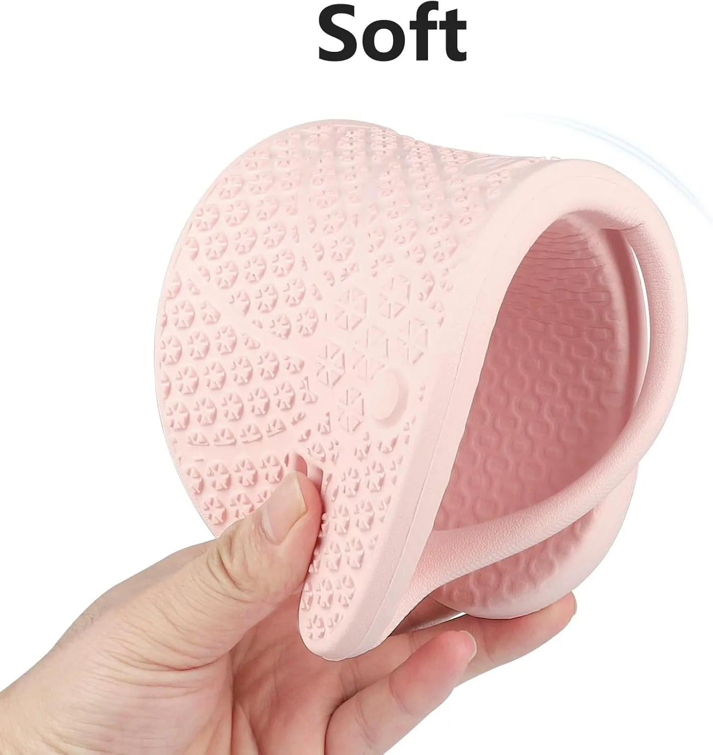 Foldable Flip-Flop Travel Slippers Shower Shoes Slides Summer Camp Sandals Soft Comfy Non-Slip Quick Dry House Bathroom Gym Spa Pool Sandals Beach