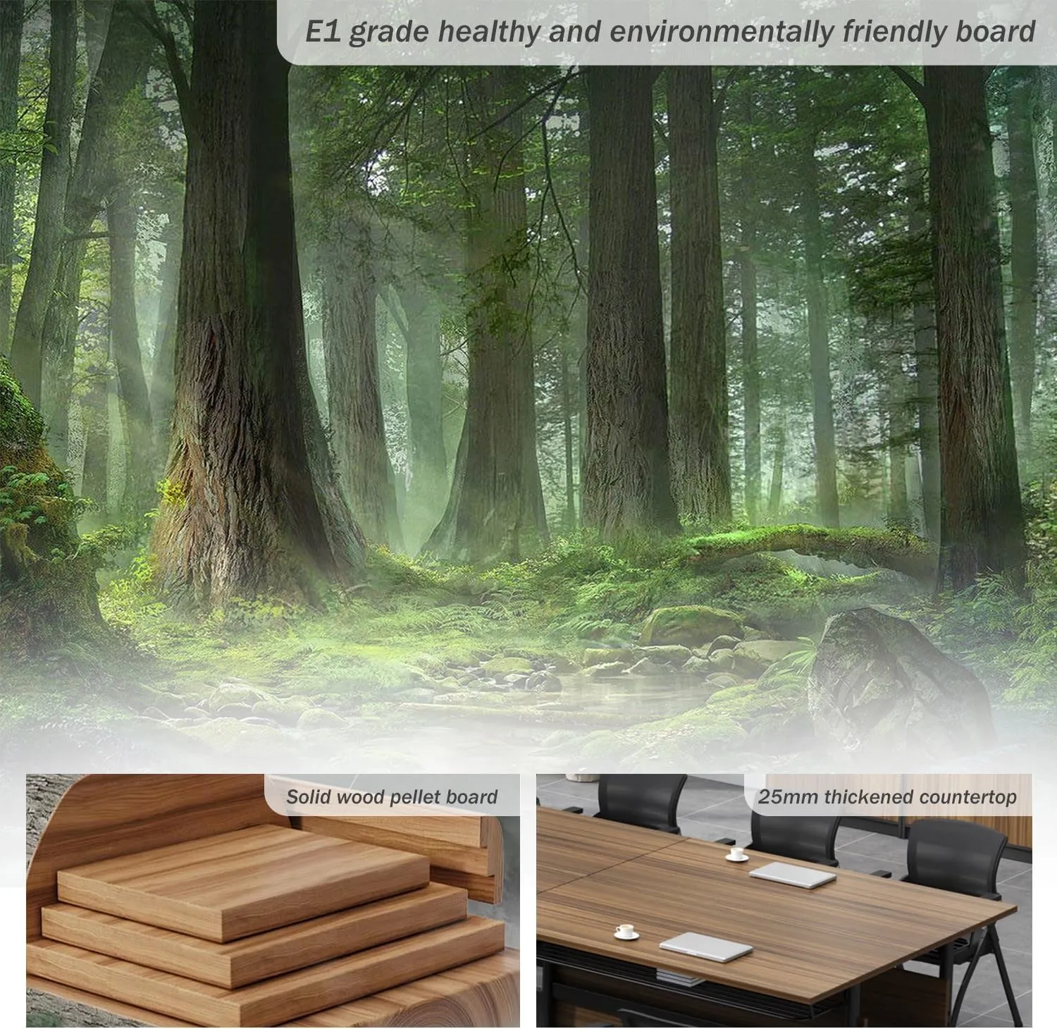 Folding Conference Table,Foldable Office Conference Room Tables,Rolling Meeting Seminar Tables with Casters,Flip Top Mobile Training Tables,Business Training Seminar Table for Office Meeting (62.9in)