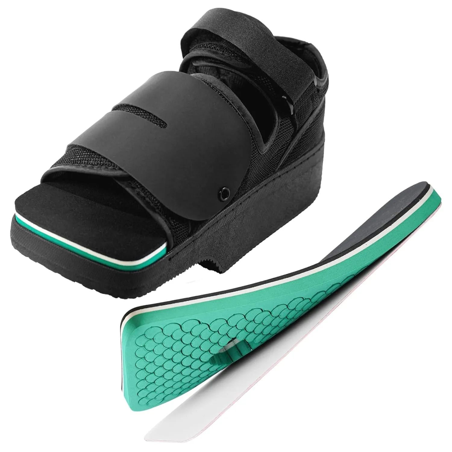 Forefoot Offloading Post Op Shoe-Wedge Post Op Shoe Ortho Wedge Healing Shoes - Offloading Shoes with Peg Assist Insole for Broken Toe, Bunion, Hammer toe, Diabetic Foot Ulcer, XL