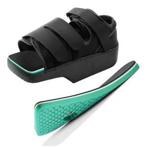 Forefoot Offloading Post Op Shoe-Wedge Post Op Shoe Ortho Wedge Healing Shoes - Offloading Shoes with Peg Assist Insole for Broken Toe, Bunion, Hammer toe, Diabetic Foot Ulcer, XL