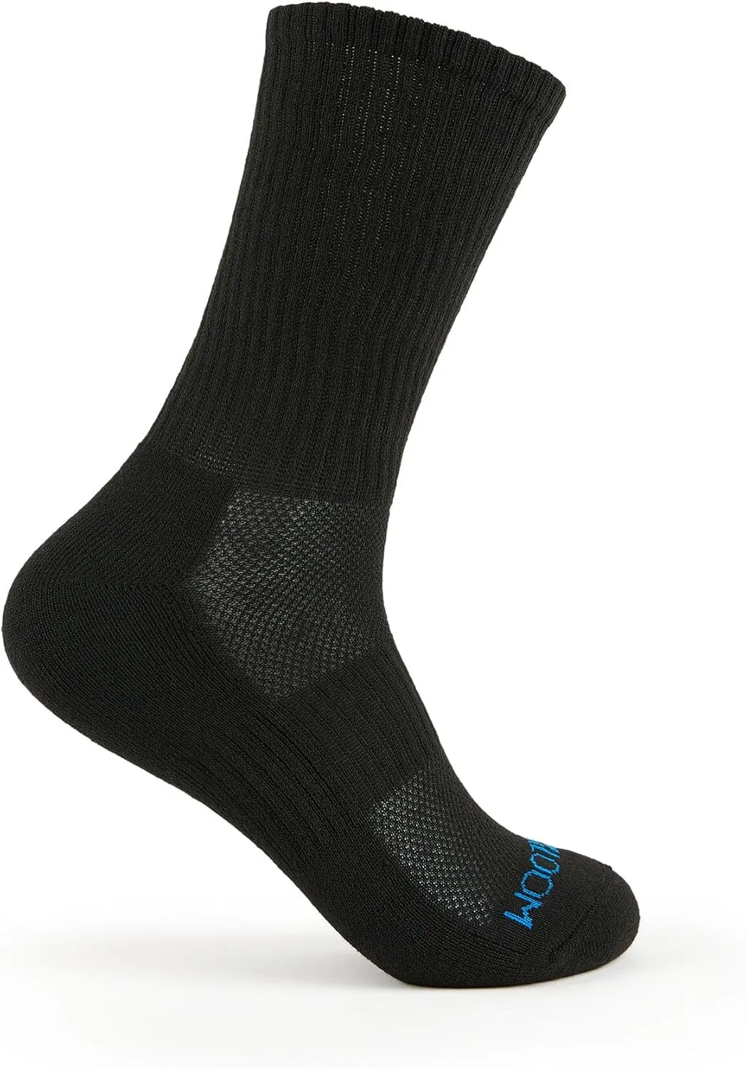 Fruit of the Loom Crew Socks for Men - 8 Pairs, Arch Compression, Moisture Wicking, Cushioned, Athletic Mens Socks Size 6-12