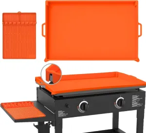 Full Wrap-Around 36" Silicone Griddle Cover for Blackstone, Include 16" Silicone Spatula Mat，Premium Heavy Duty Food Grade Reusable Grill Mat, Blackstone Protective Cover Kit