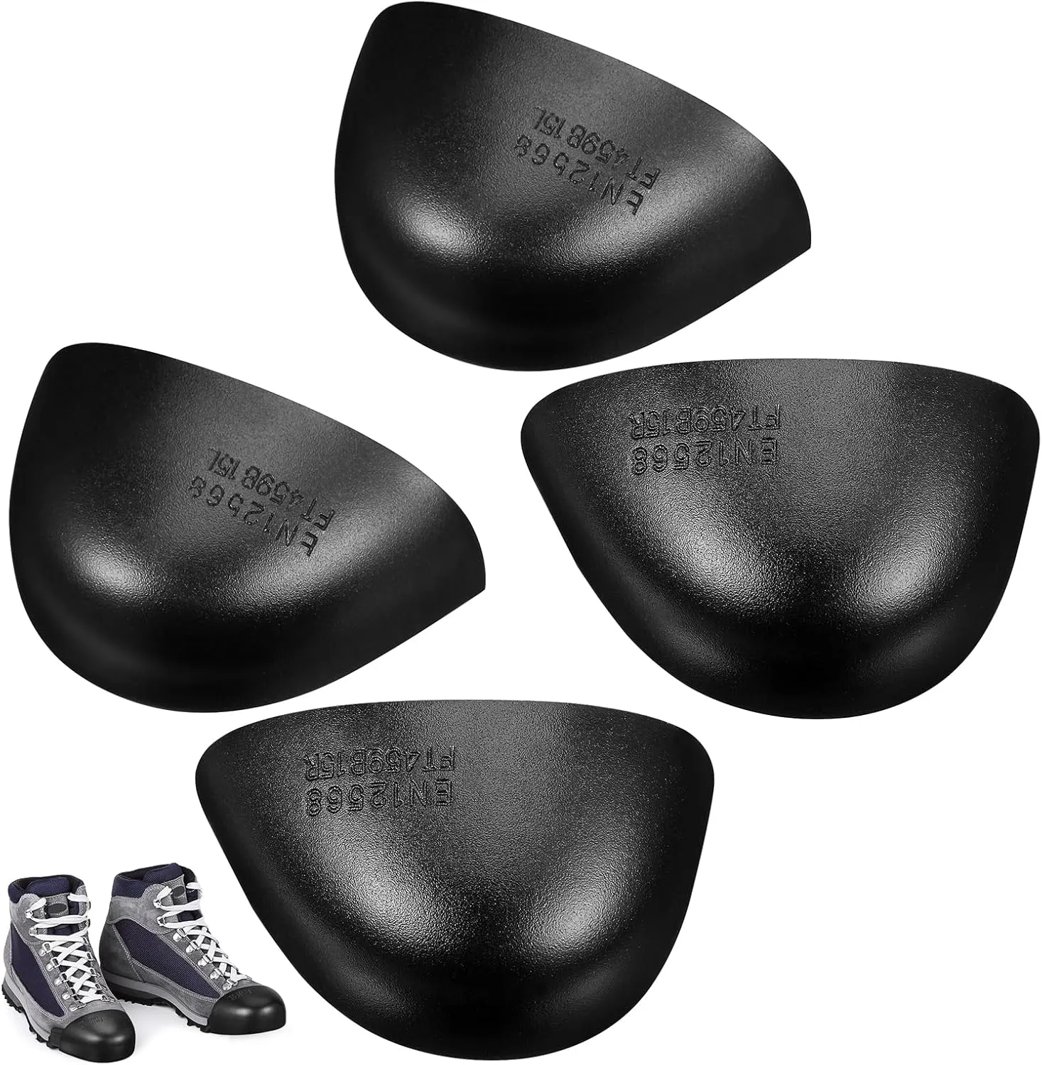 GALPADA 2 Pairs Steel Toe Inserts for Shoes Steel Toe Covers Steel Toe Caps Steel Toe Guards for Work Boots