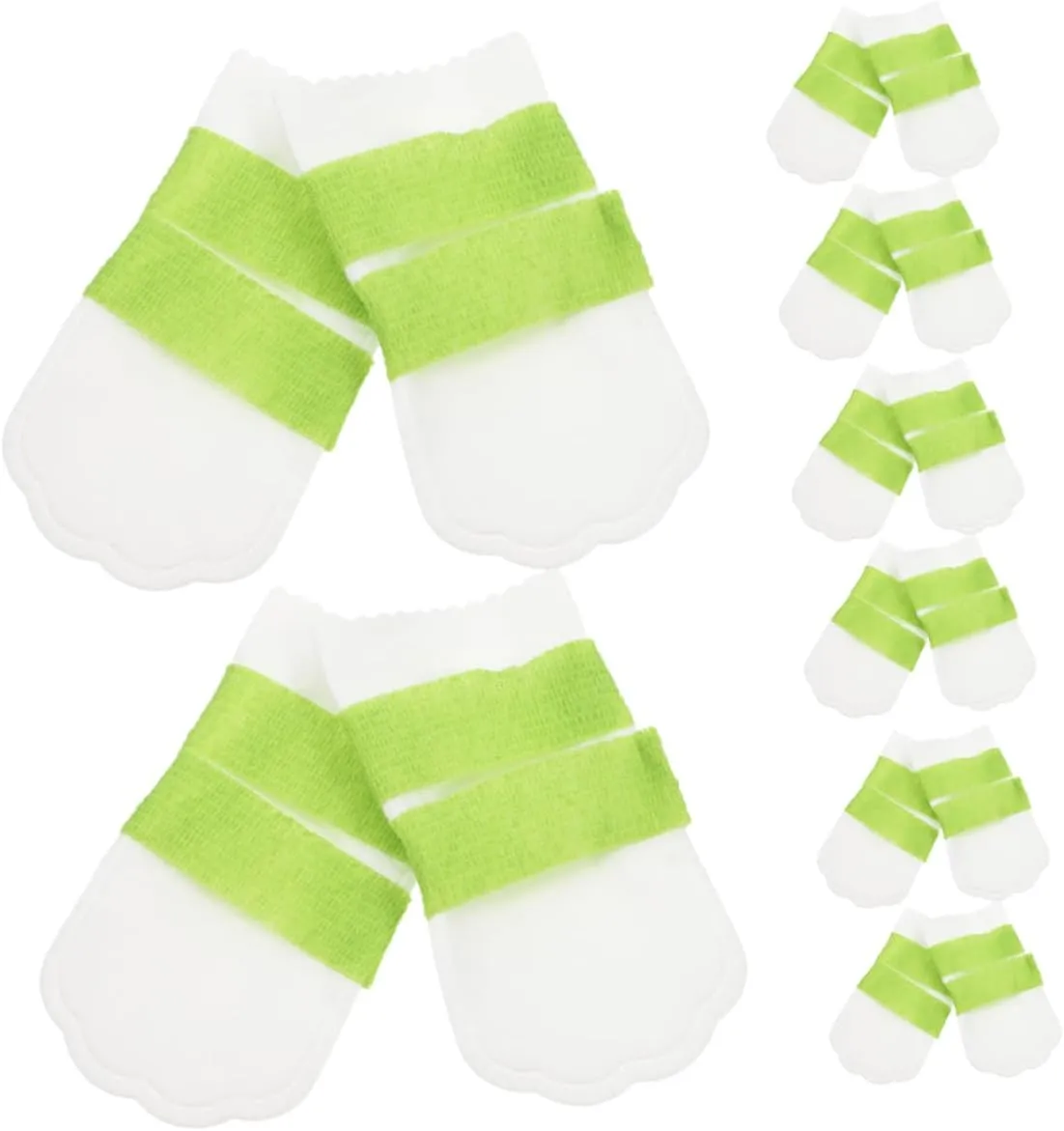 GANAZONO 20pcs Dog Booties for Medium Dogs Breathable Non Slip Paw Protectors Rain Boots for Dirt and Outdoor Shoes
