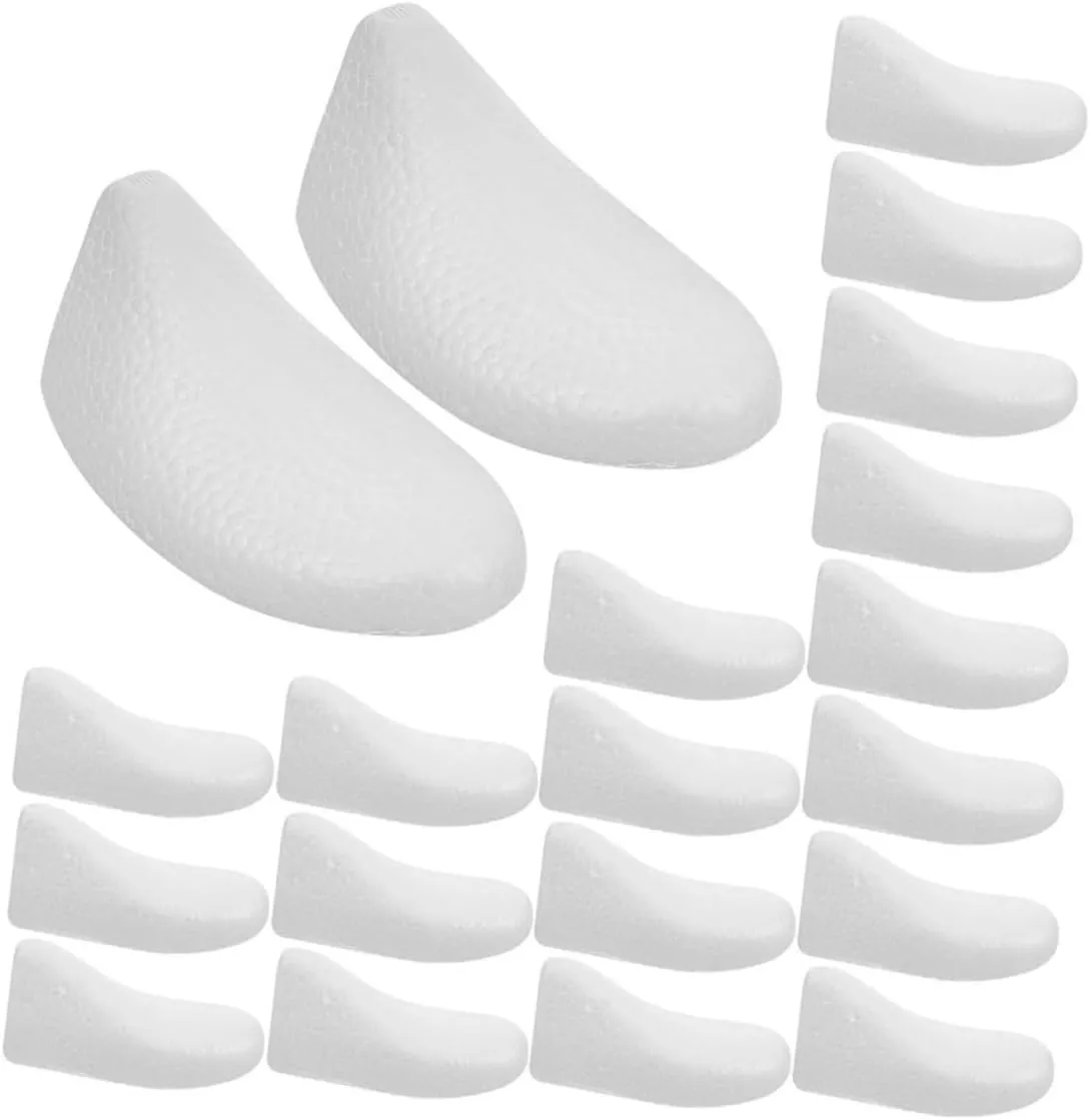 Garneck Cushion Shoe Inserts 10 Pairs Disposable Foam Shoe Shapers for Boots Filler for Women's