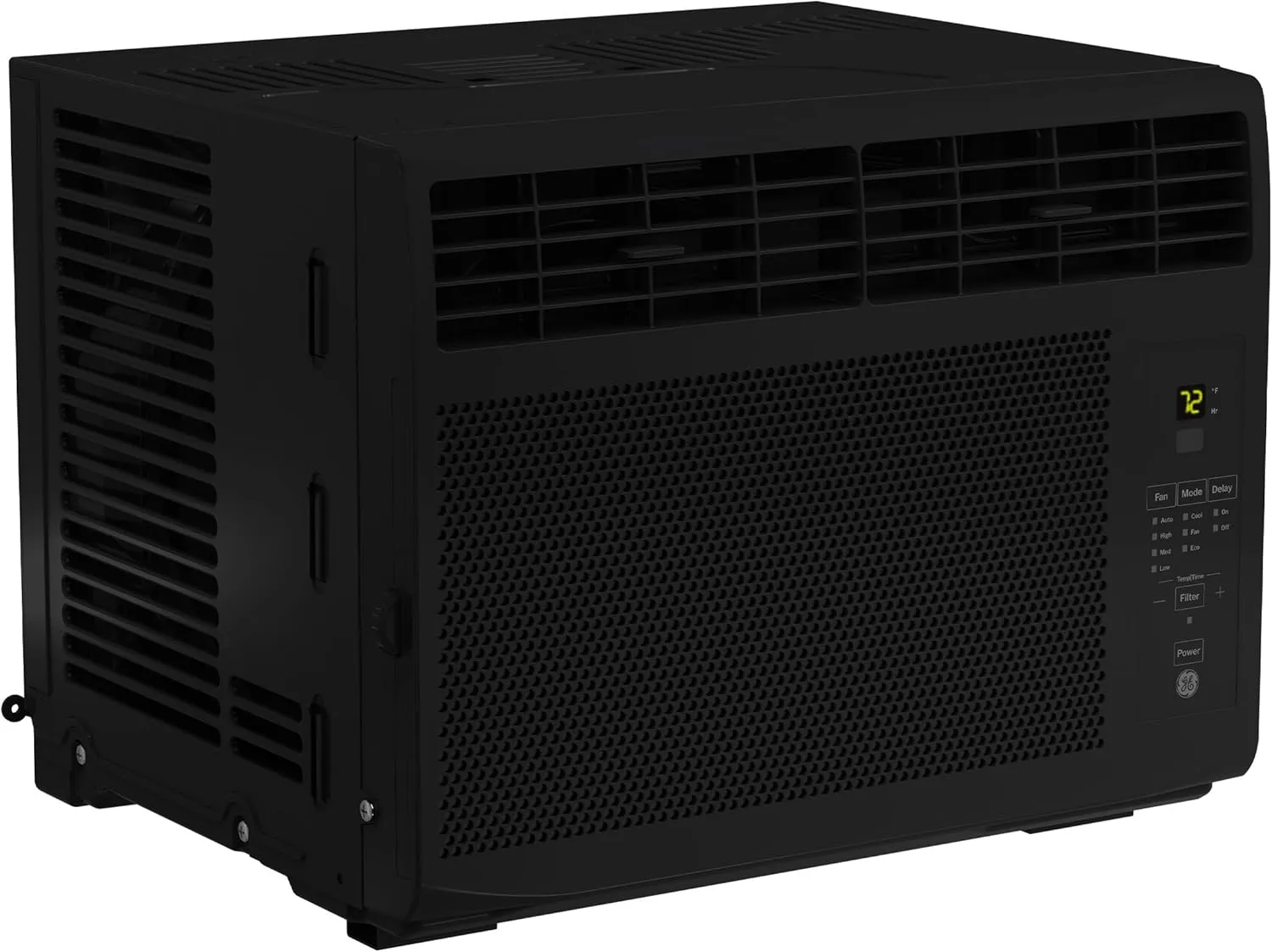 GE AWCS06BBA Window Air Conditioner Unit, 6,000 BTU for Small 250 sq ft. with Adjustable Fan and Cooling Settings, Perfect for Bedroom or Living Room, Easy Install Kit Included, Black