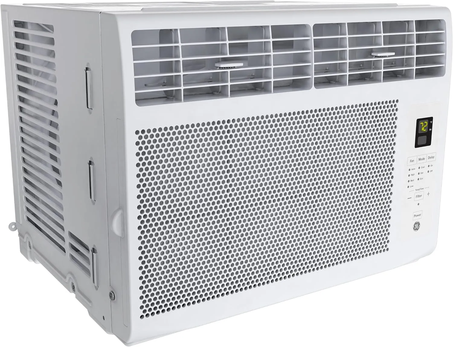 GE Window Air Conditioner Unit, 6,000 BTU for Small Rooms up to 250 sq ft. with Adjustable Fan and Cooling Settings, Perfect for Small Bedroom or Living Room, Easy Install Kit Included, White