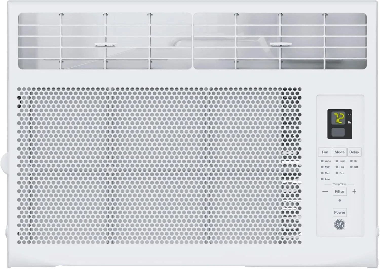 GE Window Air Conditioner Unit, 6,000 BTU for Small Rooms up to 250 sq ft. with Adjustable Fan and Cooling Settings, Perfect for Small Bedroom or Living Room, Easy Install Kit Included, White