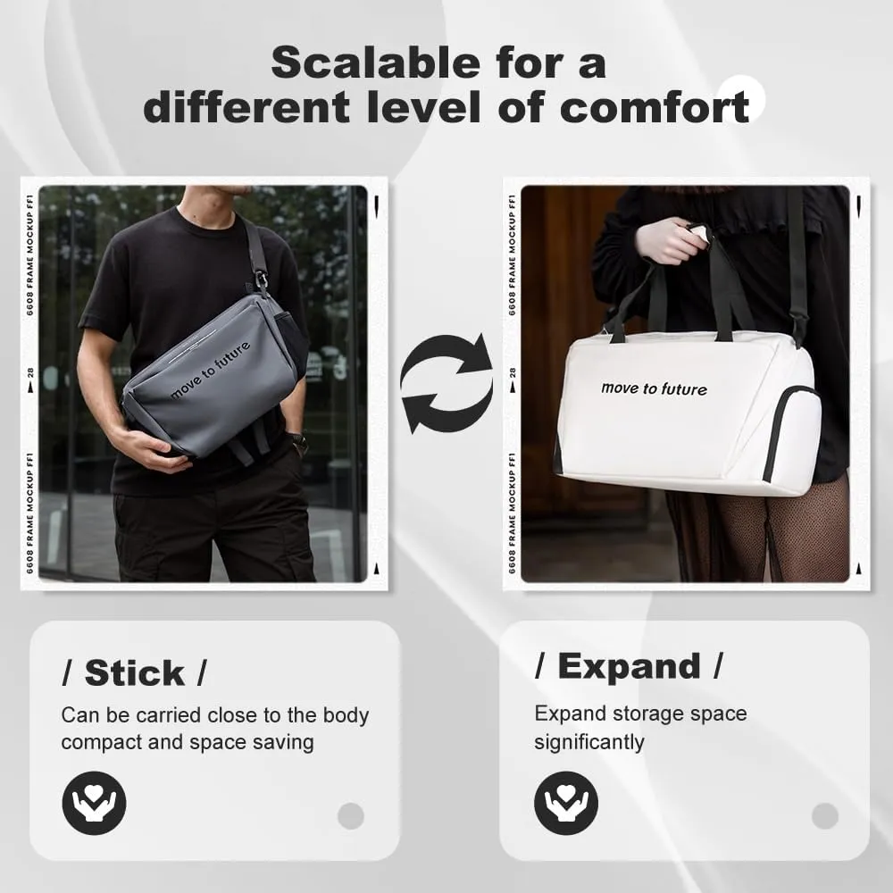 Geerlaqaly gym bag,expandable large capacity close fitting，daily commuting,sports,fitness,short distance travel,shoe cover