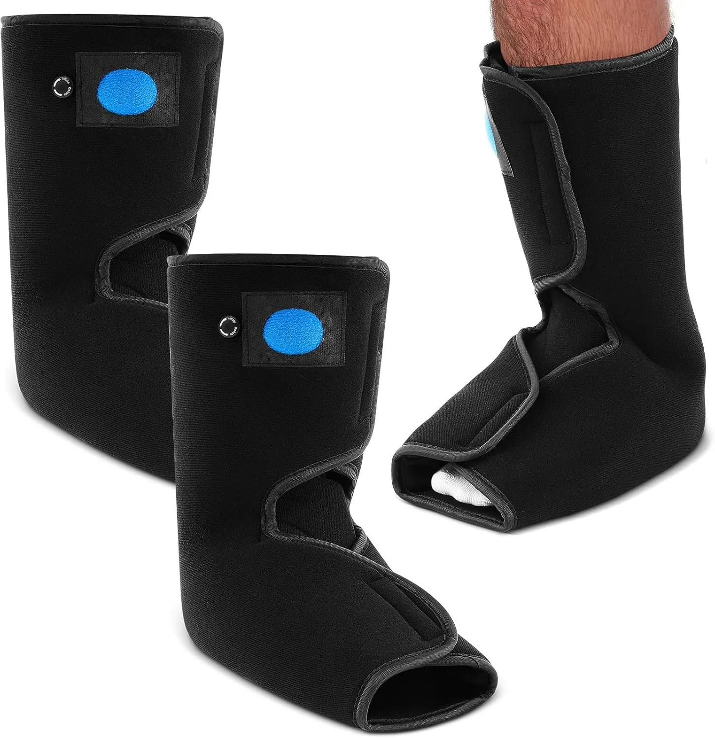 Geiserailie 2 Pcs Short Air cam Walking Boot ankle liner replacement for foot injury Sprained Medical Walker Liner for Left Right Feet (S 9.8 x 8.7inch)