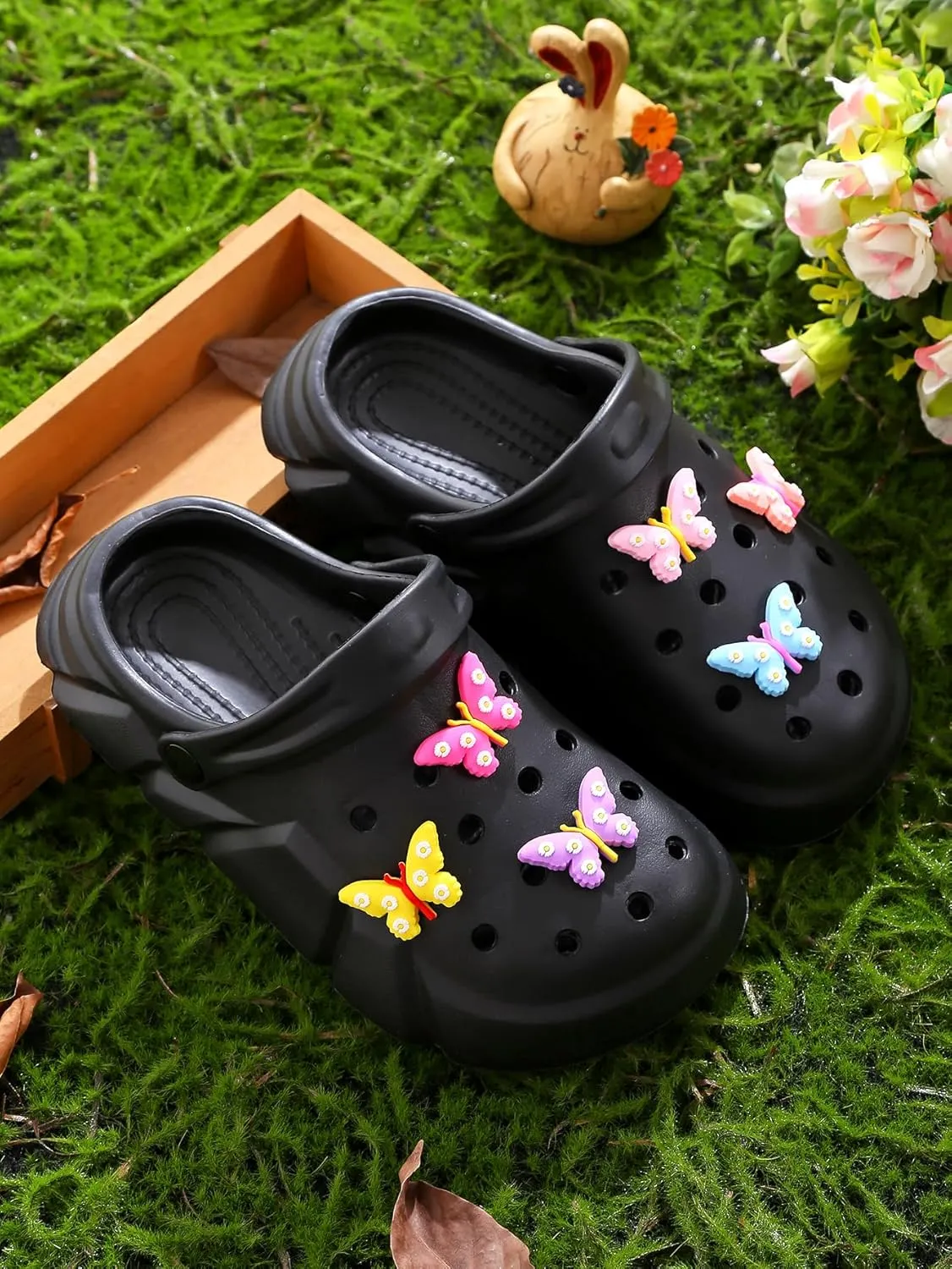 Girls Clog Garden Shoes Slip-on Slide Sandals Beach Water Shoes for Little Kid/Big Kid
