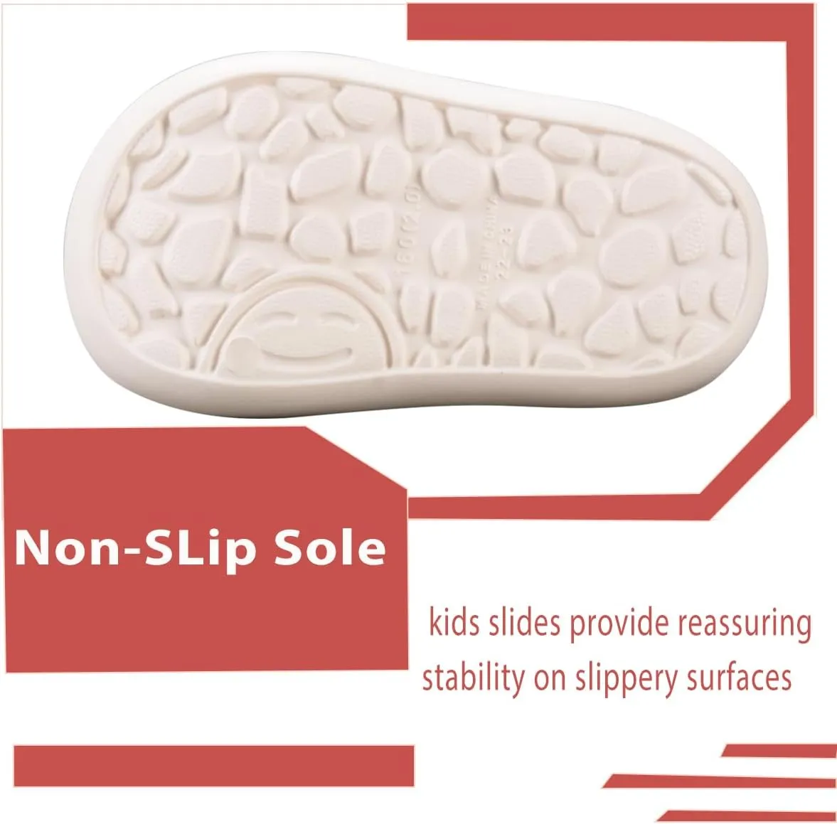 Girls Cloud Bow Slide & Shower Slippers - Non-Slip Slip-On Kids Beach Pool Indoor Outdoor Shoes