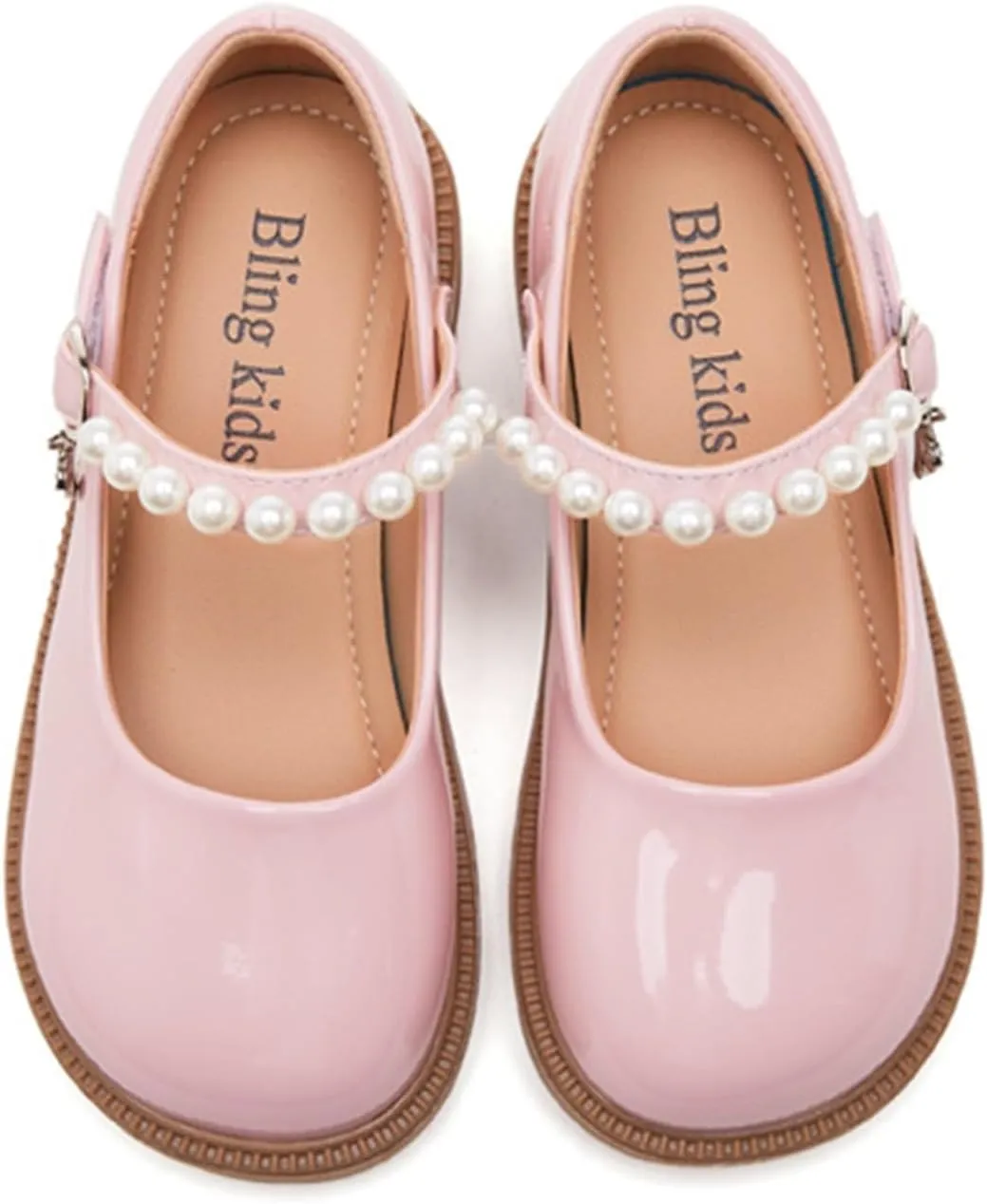 Girls Dress Shoes Mary Jane Double Straps High Heel Wedding Party for Little/Big Kids Shoes for Toddler Sneakers Girl