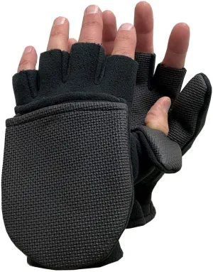 Glacier Glove Unisex Alaska River Flip Mitt | Warm Non-Slip Grip Fishing Fingerless Gloves - Flip Mittens with 2mm Neoprene Palm | for Outdoors, Fly Fishing, Paddling, Hiking