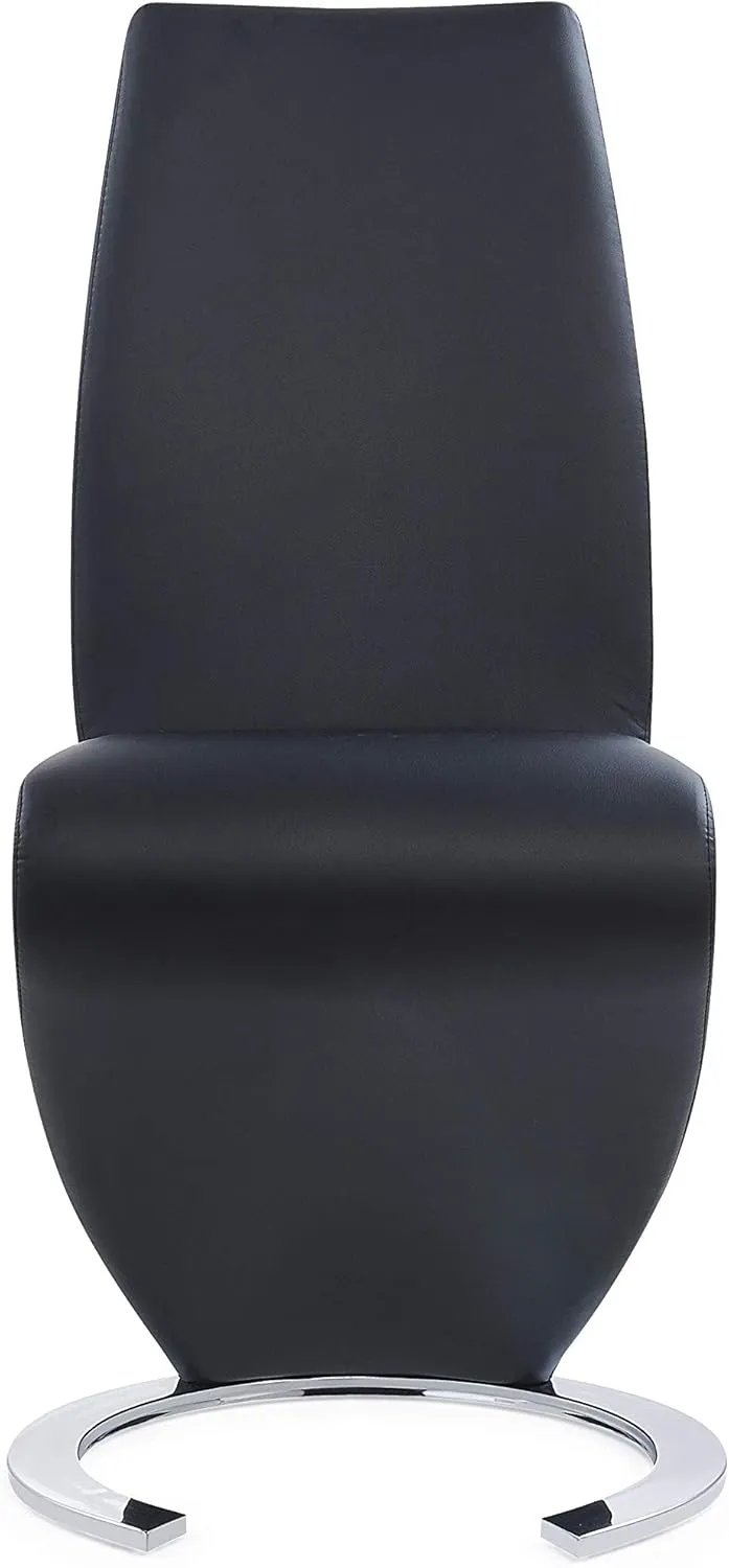 Global Furniture USA Horse Shoe Base Black Dining Chair