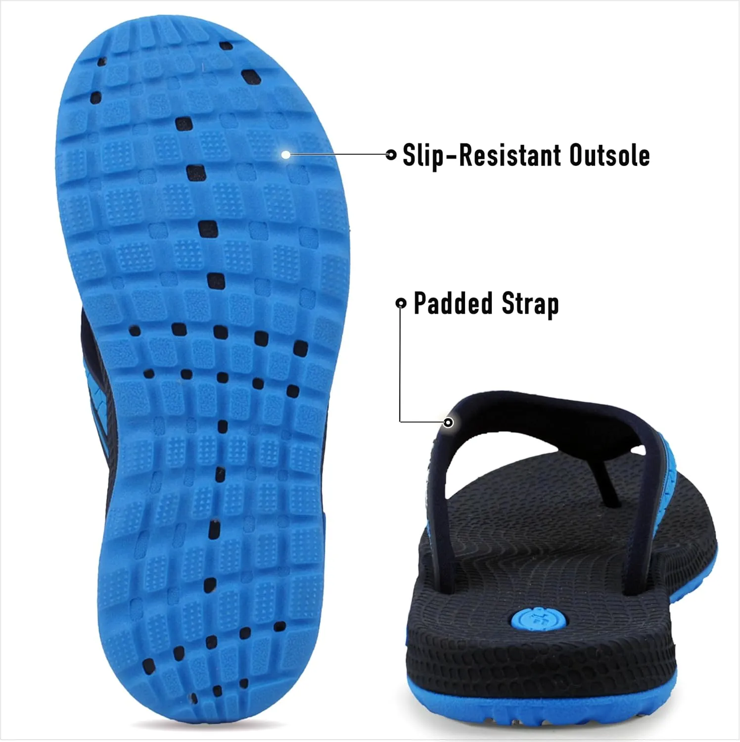 Gold Pigeon Shoes SIMPLUS Unisex Ultra-Cuhion Yoga Mat Flip-Flops with Heel Support