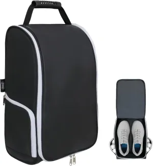 Golf Shoe Bag Shoe Bags for Travel With Pocket Valentine's Day Gifts for Women and Men Zippered Sport Shoe Carrier Bags with Side Accessory Pockets for Socks, Tees, Golf Balls