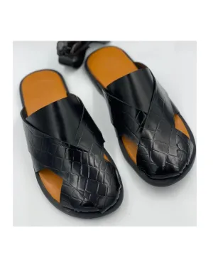 Governors Crocodile Cover Cross Half Shoe Slippers Mule