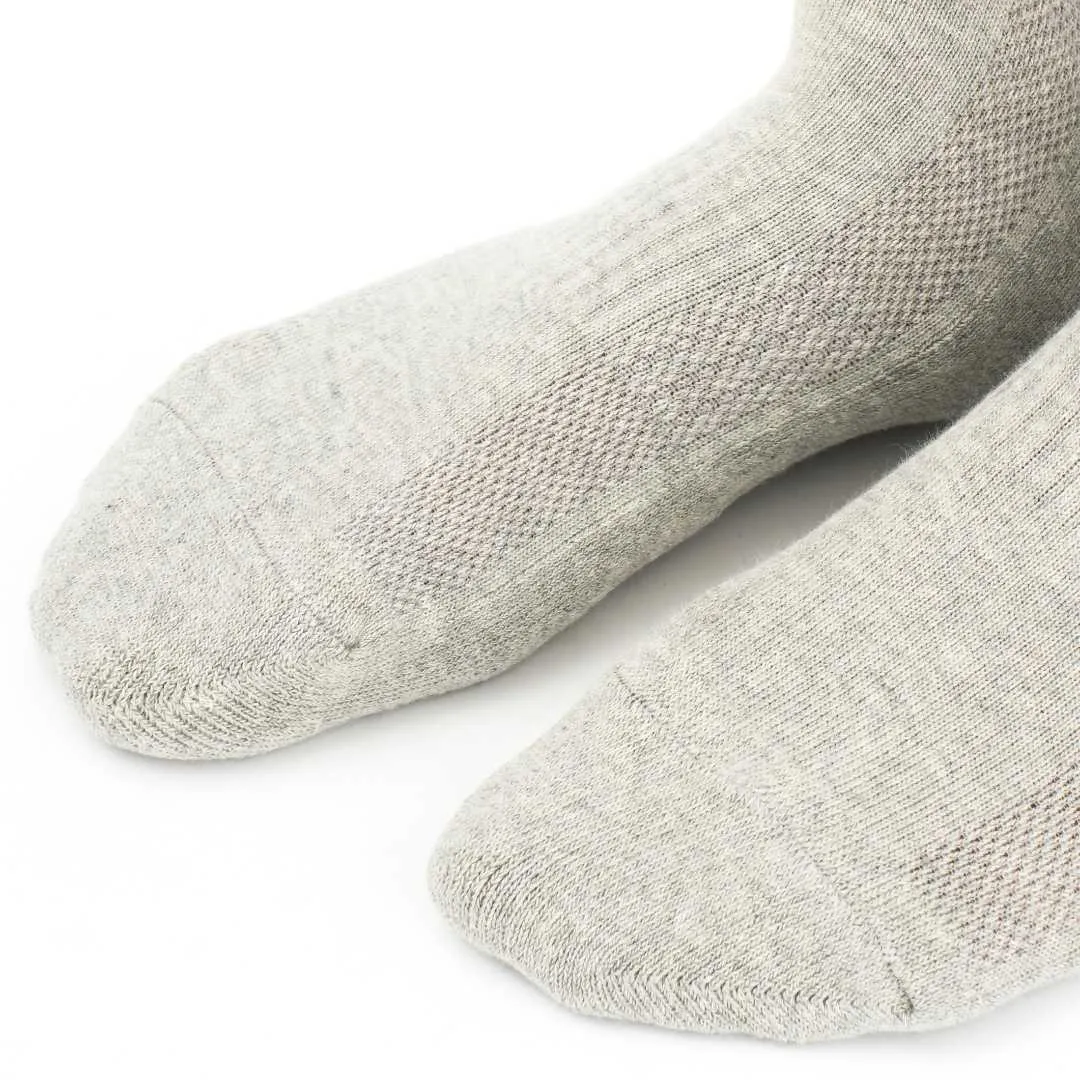 Grey | Light Blue | White Cotton Socks (3 x PAIR)