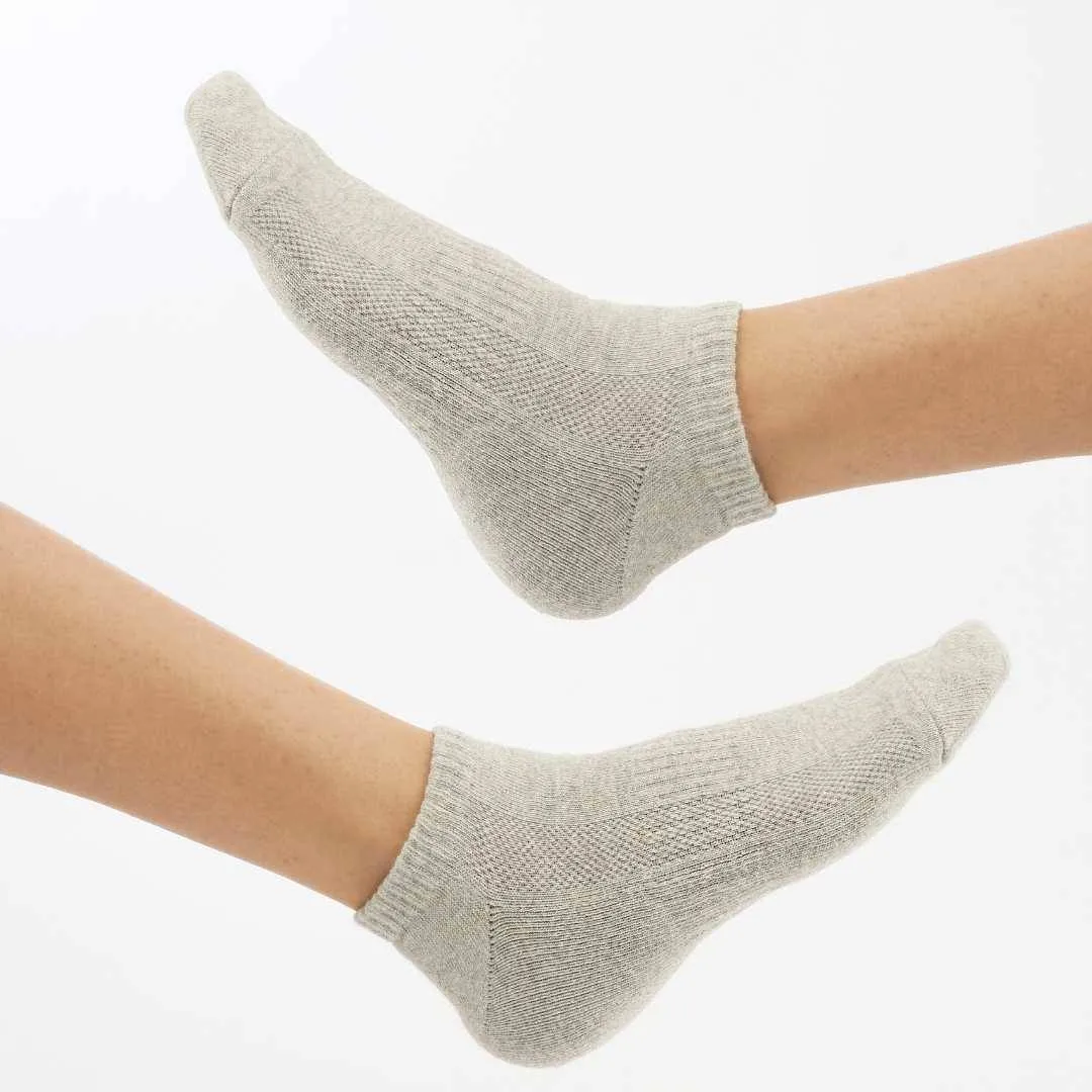 Grey | Light Blue | White Cotton Socks (3 x PAIR)