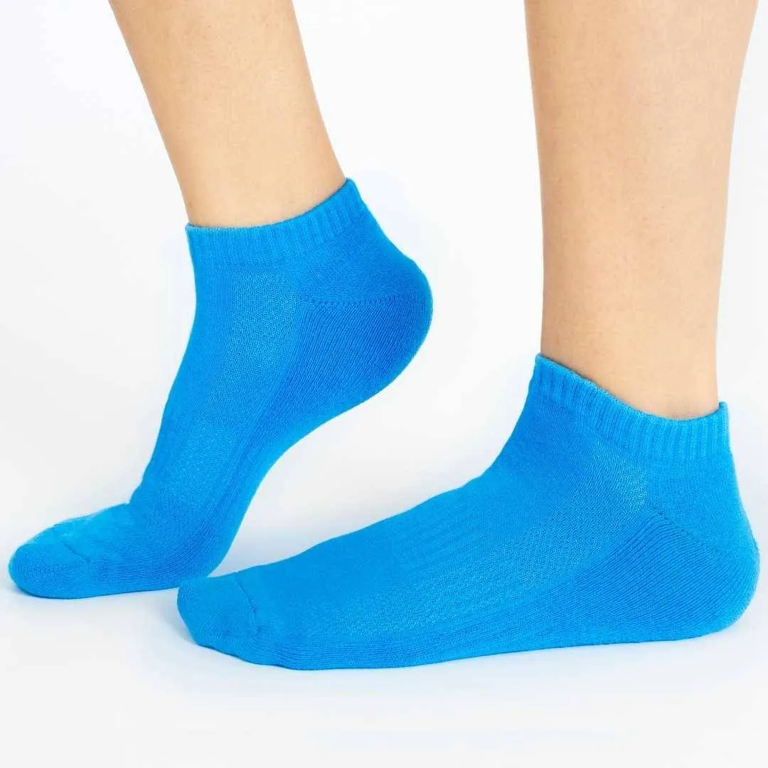 Grey | Light Blue | White Cotton Socks (3 x PAIR)