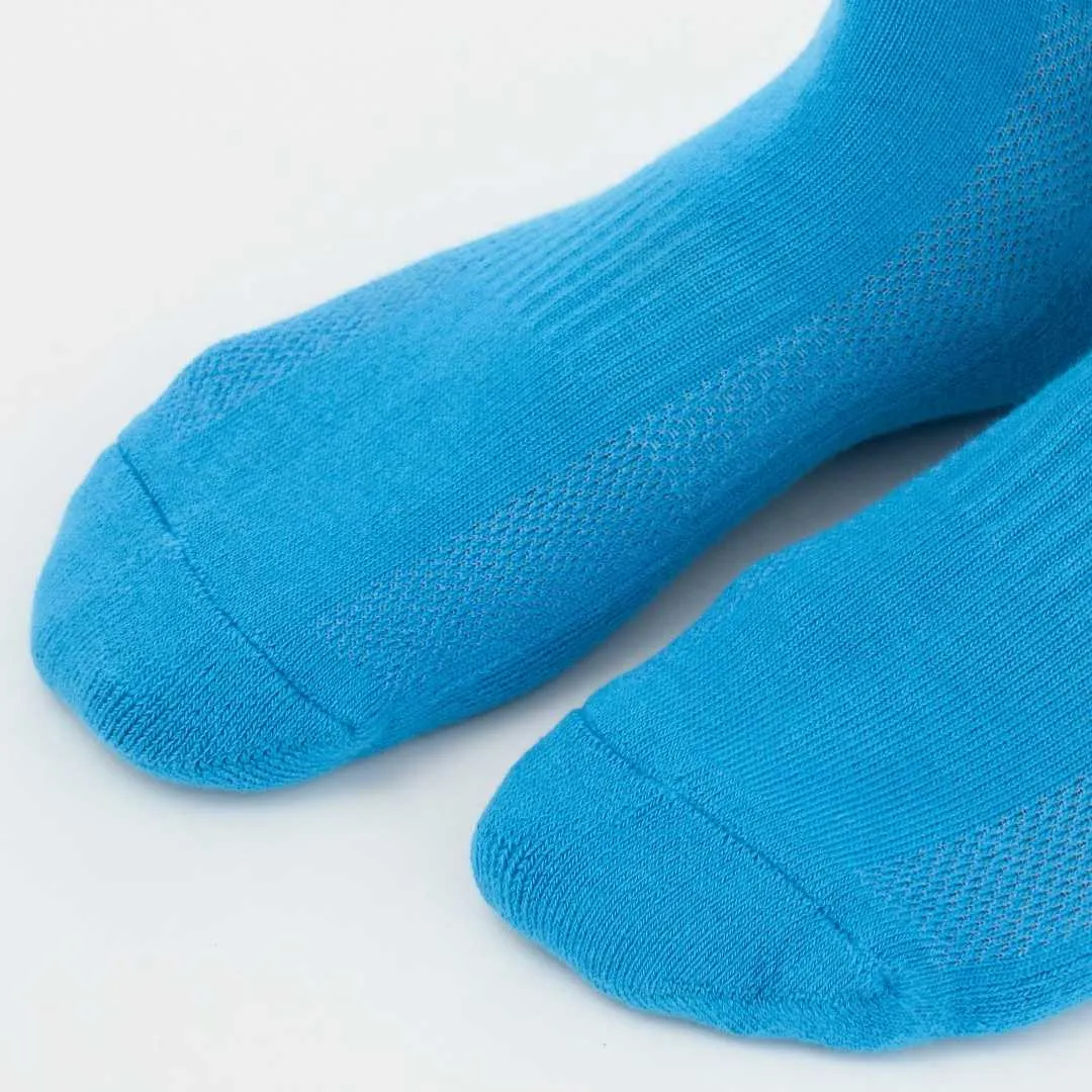Grey | Light Blue | White Cotton Socks (3 x PAIR)