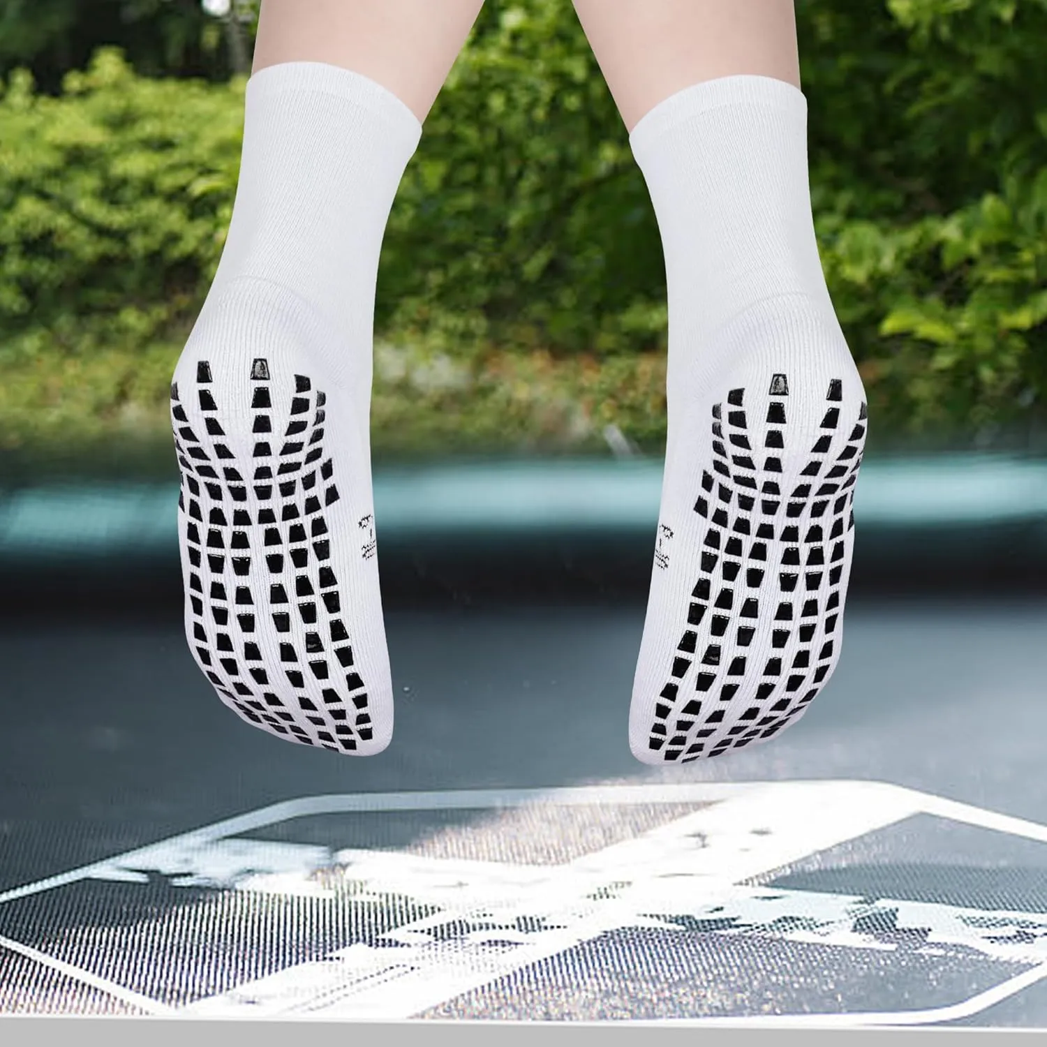 Grip Socks For Kids(4-16 Years Old) Youth Boys & Girls, Cushioned Sport Athletic Hospital Socks