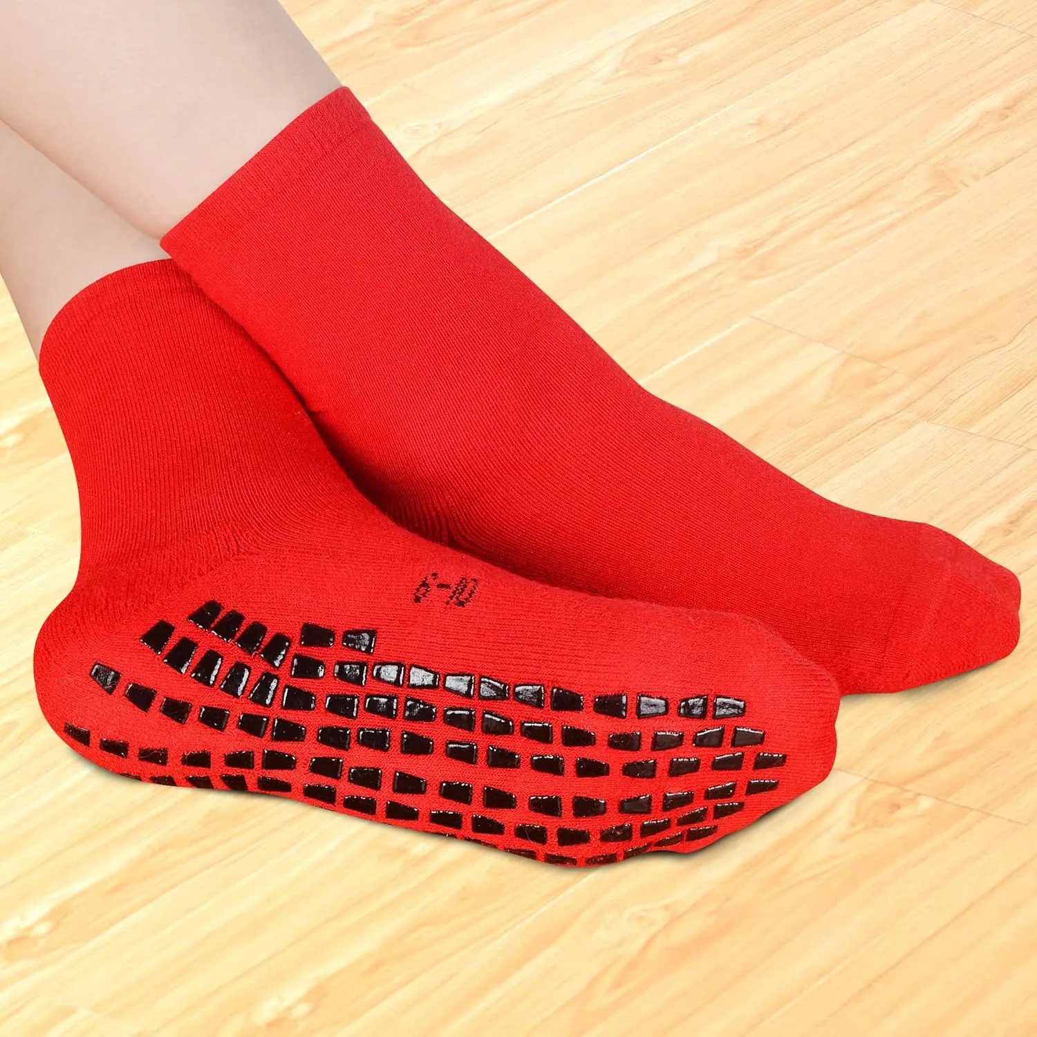 Grip Socks For Kids(4-16 Years Old) Youth Boys & Girls, Cushioned Sport Athletic Hospital Socks