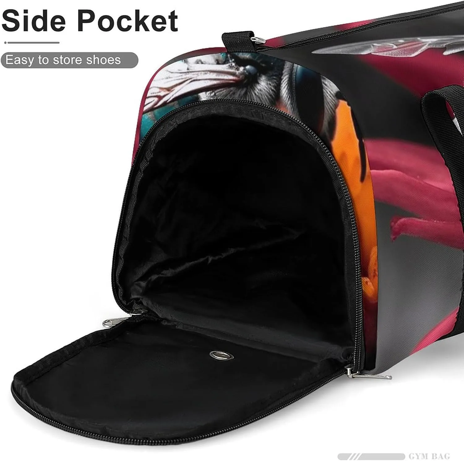 Gym Bag A Bee Duffel Bag for Men Women Travel Overnight Bag with Shoe Compartment Workout Bags