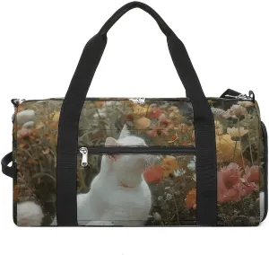 Gym Bag for Men Women Travel Duffle Bag Lightweight Weekender Duffel Bag Playing in The Garden Carry on Bag